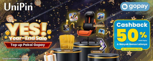 YES (Year-End Sale) di UniPin Bareng GoPay!